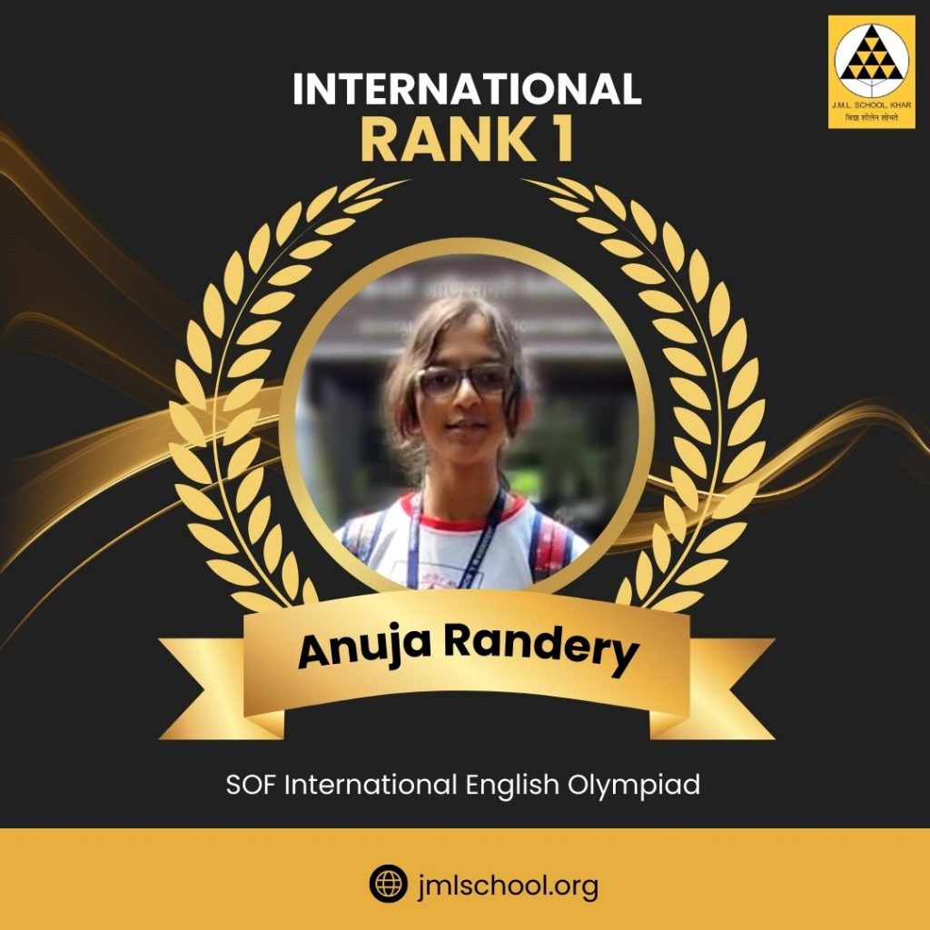 International English Olympiad Triumph with Rank 1 and Prestigious